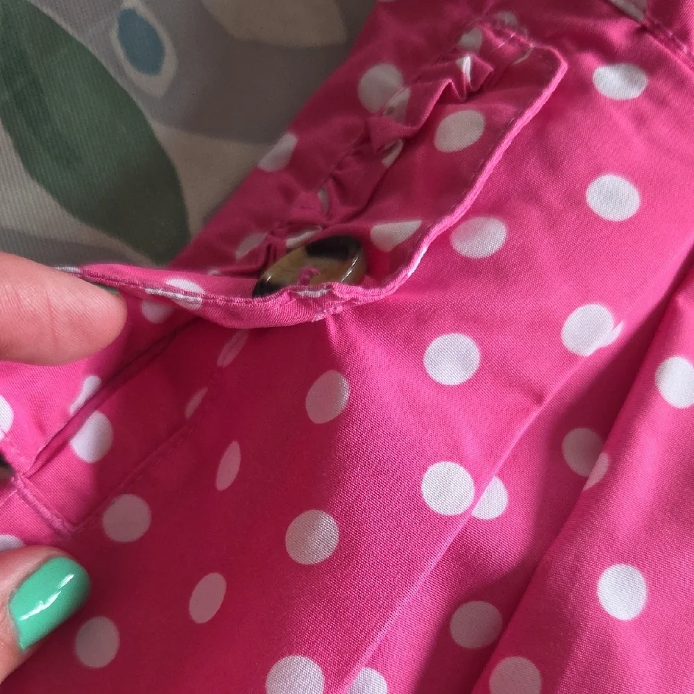 London Fog Kids Raincoat in Pink with White Polka Dots 3T